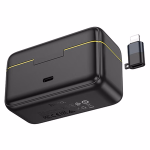 Микрофон петличный беспроводной Lightning / USB C Hoco 2 шт L17 черный