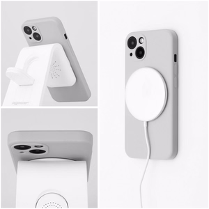 Maciņš Samsung A27 Silicone Mag Cover saderīgs ar MagSafe (kameras aizsardzība) pelēks titāna