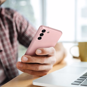 Maciņš for Samsung A57 5G Metallic rozā