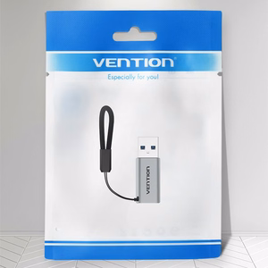 Vention USB 3.0 tēviņš uz USB-C mātīte adapteris, pelēks, alumīnija sakausējums