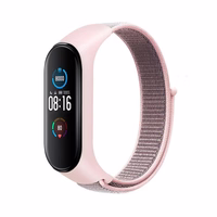 Nailona siksna XIAOMI Mi Band 5 / 6 / 7 rozā (07)