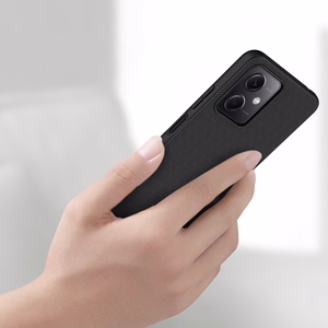 Nillkin teksturēts viedtālruņa apvalks Xiaomi Redmi Note 12 5G / Poco X5 5G pastiprināts neilona pārsegs melns