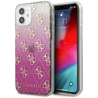 Guess GUHCP12SPCU4GGPI iPhone 12 mini 5.4" rozā/rozā cietais apvalks 4G Gradient