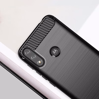 Carbon apvalks elastīgs apvalks Motorola Moto E7i Power melns