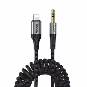 Kabel AUX Jack 3,5 mm do Lightning Hoco 1,5 m UPA33A melns