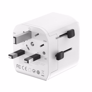 Gembird TPA-EU1A1C20-01-W iezemēts universāls ceļojumu barošanas adapteris, 20 W, balts