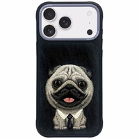 NIMMY viedtālruņa apvalks BIG EYED PET 2.0 Suns priekš IPHONE 17 Pro Max melns