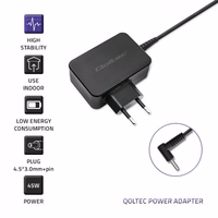 Qoltec 51033 power adapter/inverter Indoor 45 W melns