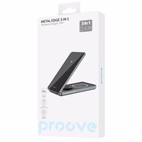 Proove bezvadu lādētājs Metal Edge 3 in 1 pelēks