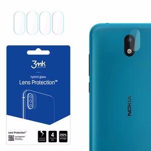 Hibrīda stikls 3MK Hibrīda stikls kameras NOKIA 1.3 priekš kamerai 4 gab.