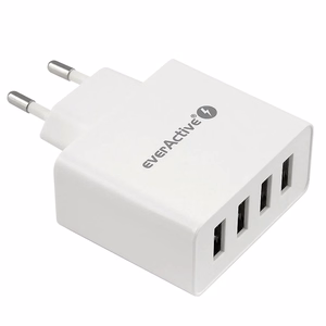 lādētājs EVERACTIVE SC-400 4 x USB 5A balts