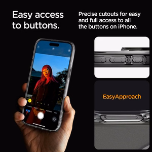 Spigen Ultra Hybrid Mag vāciņš ierīcei iPhone 16 Pro Max 6.9", ar MagSafe, matēti caurspīdīgs