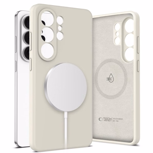 Tech-Protect Silikona MagSafe Maciņš for Samsung Galaxy S26 Ultra - bēšs
