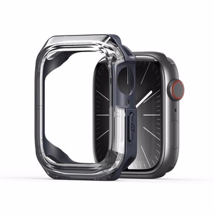 DUX DUCIS apvalks TAMO Apple Watch 10 sērijai 42 mm caurspīdīgs ar tumši zilu
