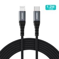 Choetech IP0039 USB-C / Lightning MFi kabelis, 1,2 m garš - melns