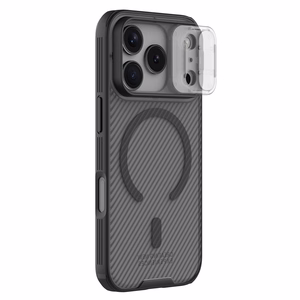 Nillkin CamShield Pro MagSafe saderīgs apvalks iPhone 17 Pro Max - caurspīdīgs, melns