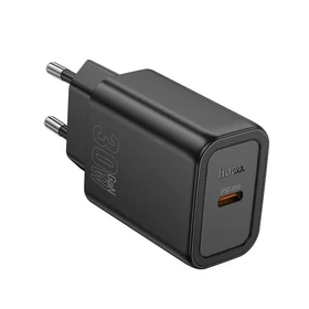 Lādētājs viedtālrunim Hoco USB C QC PD 30W N62 melns
