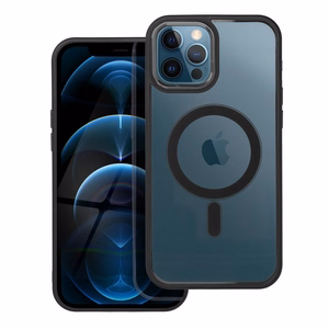 COLOR EDGE MAG COVER viedtālruņa apvalks savietojams ar MagSafe iPhone 12 Pro Max melns
