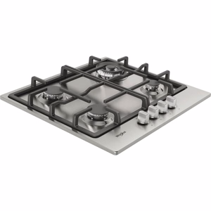 Whirlpool TGML 661 IX R iebūvējama gāzes plīts virsma no nerūsējošā tērauda, 58 cm, 4 zonas