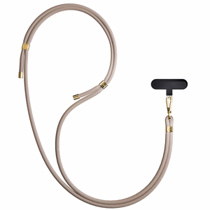 3mk EasyClip Elite tālruņa aukliņa, Taupe (zelta krāsas furnitūra)