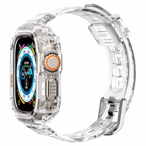 Spigen Rugged Armor Pro maciņš un siksniņa priekš Apple Watch Ultra 49 mm (caurspīdīgs)