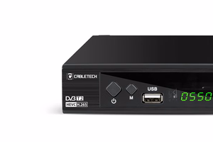 Cabletech URZ0336C – DVB-T2 H.265/HEVC digitālās virszemes televīzijas uztvērējs