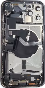 Baterijas vāciņš iPhone 12 Pro Max Pacific Blue ar NFC uzlādes flex, mikrofonu oriģināls (lietots Grade B)