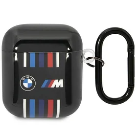 BMW BMA222SWTK AirPods 1/2 apvalks melns/melns ar daudzkrāsainām līnijām