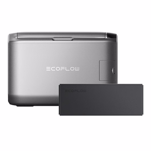 Komplekts: EcoFlow Glacier 55L portatīvais ledusskapis + 298Wh baterija.