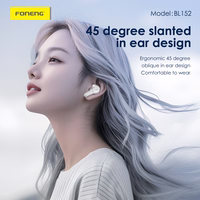 Foneng Bluetooth austiņas TWS BL152 ANC+ENC ar trokšņu slāpēšanu baltas krāsas