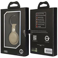 Audi Sintētiskās ādas AirTag apvalks - bēšs