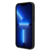 Karl Lagerfeld Saffiano Karla Galvas Plāksteris apvalks iPhone 14 - sudraba