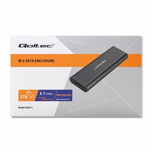 Qoltec 50311 SSD diska korpuss melns M.2