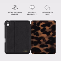 Tech-Protect Lamano macins priekš iPad 10.9 10 / 2022 / 11 11 / 2025 - bruns un melns