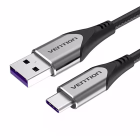 Kabeļa USB-C savienojums ar USB 2.0 Vention COFHG FC 5A 1,5 m (pelēks)