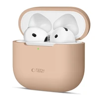 Tech-Protect silikona apvalks Apple AirPods 4 austiņām - bēšs