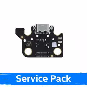 Charging Port Saderīgs ar Samsung T500 Tab A7 10.4 2020 Ar Flex / Plata Original (Service Pack)