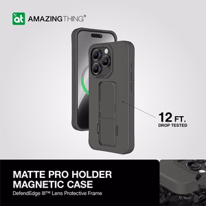 Amazing Thing Matte Pro Magnētiskais apvalks MagSafe 12FT IP156.7PMPBK iPhone 15 Pro Max melnais