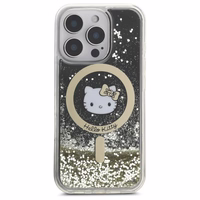Hello Kitty Šķidrais Spīdums Fever Magnētiskais iPhone 16 Pro Viedtālruņa apvalks - Zelta