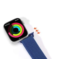 DUX DUCIS MIXTURE PRO elastīgā pītā pulksteņa siksna Apple Watch 38/40/41 mm zila