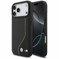 BMW M Carbon Line & Logo Magnētiskais viedtālruņa apvalks iPhone 17 Pro Max - dzeltens