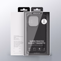 Nillkin Super Frosted Shield Pro Magnētiskais viedtālruņa apvalks iPhone 14 Pro Max ar MagSafe magnētiskais zils