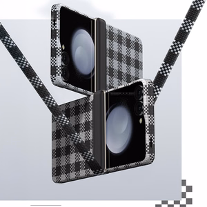 Benks Magnētiskais Armor Vichy Spin Kevlar Viedtālruņa apvalks 1000D (BK48) Samsung Galaxy Z Flip 7 melns