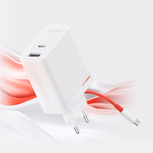 Lādētājs OnePlus SuperVOOC 120W USB-C/USB-A + USB-C uz USB-C kabelis balts