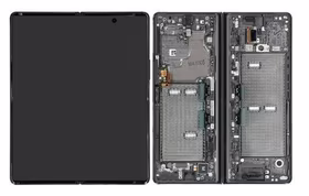 LCD screen Samsung F916 Z Fold2 5G ar touch screen un frame Mystic Melns original (used Grade C)