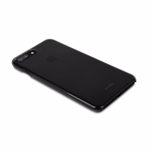 Moshi XT īpaši plāns caurspīdīgs cietais vāciņš iPhone 8 Plus / 7 Plus, “Stealth Black” krāsā