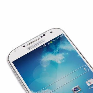 Moshi iVisor XT atkārtoti lietojama pilna ekrāna aizsargplēve Samsung Galaxy S4, ar baltu rāmi