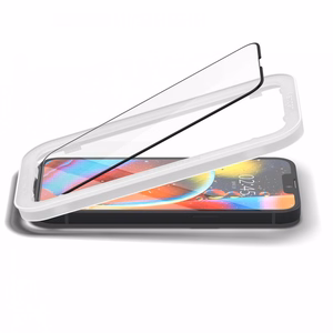 Spigen ALM Glass FC rūdīts stikls iPhone 13 / 13 Pro / 14 – melns
