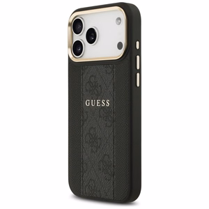 Guess чехол iPhone 17 Pro Max HC MAGSAFE PU W/ 4G PU STRIPE черный