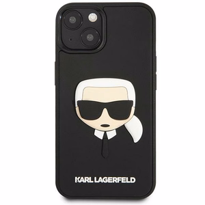 Karl Lagerfeld 3D Rubber Karl's Head maciņš iPhone 13 / 14 / 15 melns